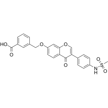 3-(((3-(4-(Methylsulfonamido)phenyl)-4-oxo-4H-chromen-7-yl)oxy)methyl)benzoic acid