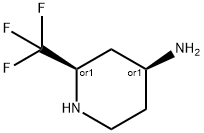 4-Piperidinamine, 2-(trifluoromethyl)-, (2R,4S)-rel-