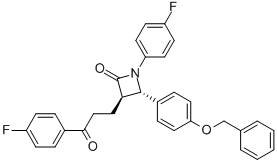 2-Azetidinone, 1-(4-fluorophenyl)-3-[3-(4-fluorophenyl)-3-oxopropyl]-4-[4-(phenylMethoxy)phenyl]-, (3R,4S)-