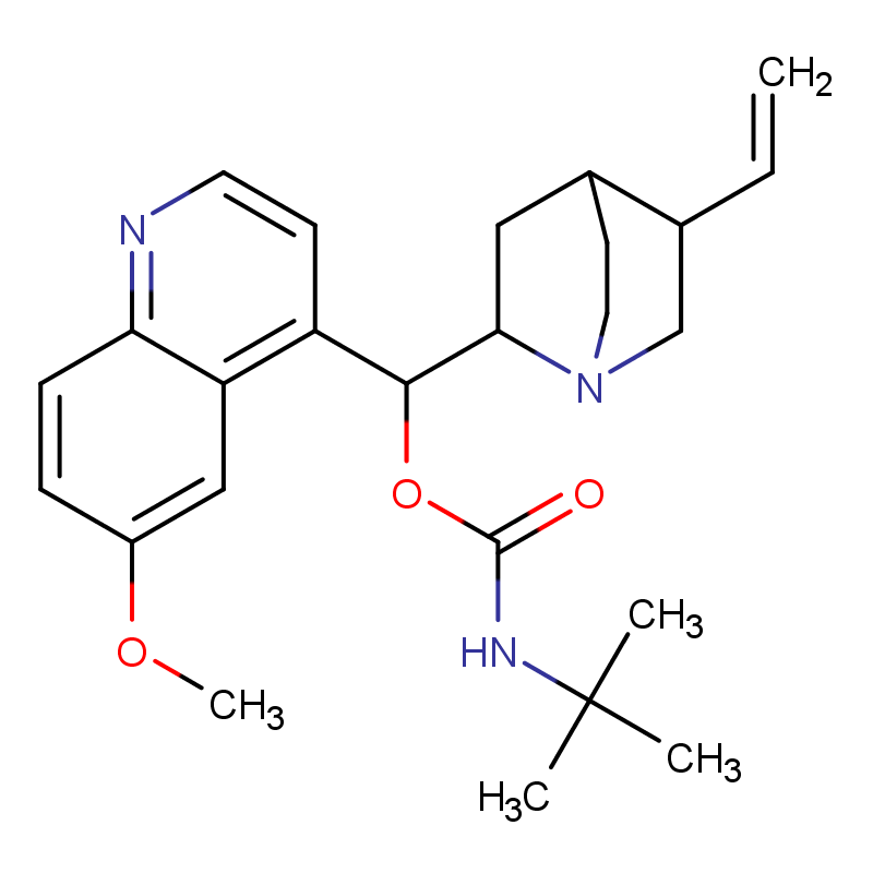 [(R)-[(2S,4S,5R)-5-ethenyl-1-azabicyclo[2.2.2]octan-2-yl]-(6-methoxyquinolin-4-yl)methyl] N-tert-butylcarbamate