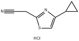 2-(4-cyclopropyl-1,3-thiazol-2-yl)acetonitrile hydrochloride