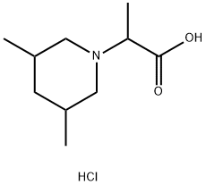 1-Piperidineacetic acid, alpha,3,5-trimethyl-, hydrochloride