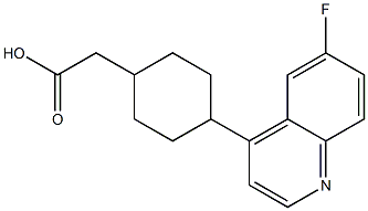 2-(4-(6-fluoroquinolin-4-yl)cyclohexyl)acetic acid