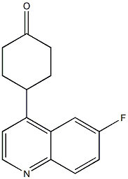 4-(6-氟-4-喹啉基)-环己酮