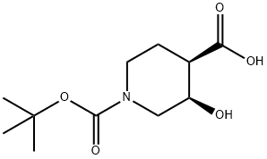 1,4-Piperidinedicarboxylic acid, 3-hydroxy-, 1-(1,1-dimethylethyl) ester, (3R,4R)-