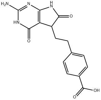 Benzoic acid, 4-[2-(2-amino-4,5,6,7-tetrahydro-4,6-dioxo-3H-pyrrolo[2,3-d]pyrimidin-5-yl)ethyl]-