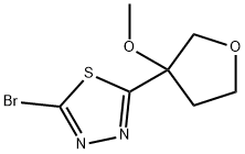 2-bromo-5-(3-methoxyoxolan-3-yl)-1,3,4-thiadiazol e