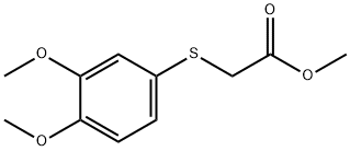 Acetic acid, 2-[(3,4-dimethoxyphenyl)thio]-, methyl ester