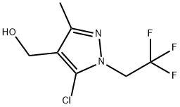 [5-chloro-3-methyl-1-(2,2,2-trifluoroethyl)-1H-pyra zol-4-yl]methanol