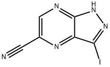 3-Iodo-1h-pyrazolo[3,4-b]pyrazine-5-carbonitrile