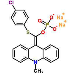 9-(4-Chlorophenylthiophosphoryloxymethylidene)-10-methylacridan,disodium salt