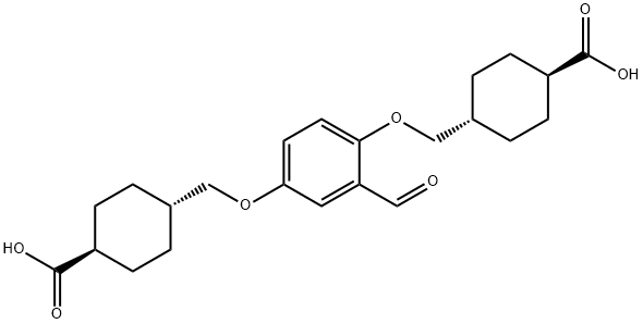 4,4'-[(2-formy-1,4-phenylene)bis(oxymethylene)]bis-cyclohexane carboxylic acid