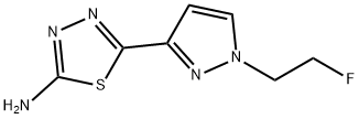 5-[1-(2-fluoroethyl)-1H-pyrazol-3-yl]-1,3,4-thiadiazol-2-amine
