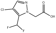 1H-Pyrazole-1-acetic acid, 4-chloro-5-(difluoromethyl)-