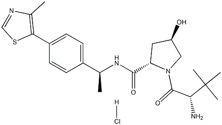 (2S,4R)-1-((S)-2-amino-3,3-dimethylbutanoyl)-4-hydroxy-N-((S)-1-(4-(4-methylthiazol-5-yl)phenyl)ethyl)pyrrolidine-2-carboxamide hydrochloride