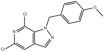 1H-Pyrazolo[3,4-c]pyridine, 5,7-dichloro-1-[(4-methoxyphenyl)methyl]-