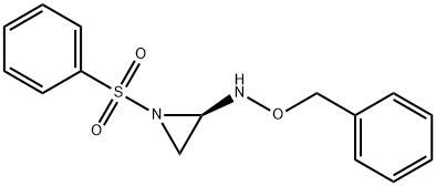 2-Aziridinamine, N-(phenylmethoxy)-1-(phenylsulfonyl)-, (2R)-