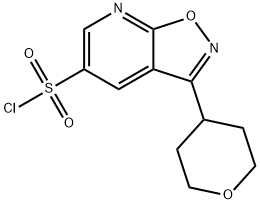 3-(oxan-4-yl)-[1,2]oxazolo[5,4-b]pyridine-5-sulfonyl chloride