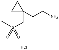 2-[1-(methanesulfonylmethyl)cyclopropyl]ethan-1-amine hydrochloride