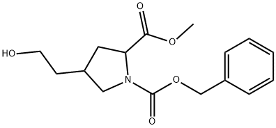 1,2-Pyrrolidinedicarboxylic acid, 4-(2-hydroxyethyl)-, 2-methyl 1-(phenylmethyl) ester