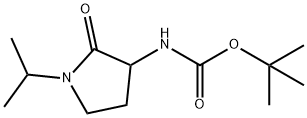 Carbamic acid, N-[1-(1-methylethyl)-2-oxo-3-pyrrolidinyl]-, 1,1-dimethylethyl ester