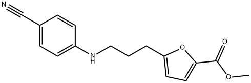 2-Furancarboxylic acid, 5-[3-[(4-cyanophenyl)amino]propyl]-, methyl ester