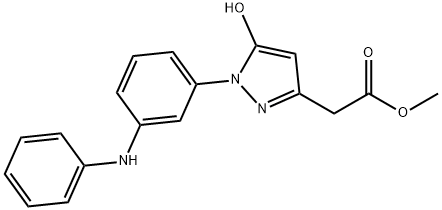 1H-Pyrazole-3-acetic acid, 5-hydroxy-1-[3-(phenylamino)phenyl]-, methyl ester