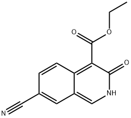 4-Isoquinolinecarboxylic acid, 7-cyano-2,3-dihydro-3-oxo-, ethyl ester