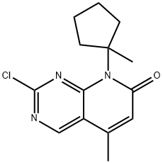 Pyrido[2,3-d]pyrimidin-7(8H)-one, 2-chloro-5-methyl-8-(1-methylcyclopentyl)-