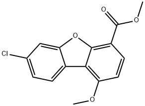 4-Dibenzofurancarboxylic acid, 7-chloro-1-methoxy-, methyl ester