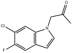 2-Propanone, 1-(6-chloro-5-fluoro-1H-indol-1-yl)-