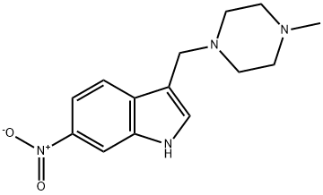 1H-Indole, 3-[(4-methyl-1-piperazinyl)methyl]-6-nitro-