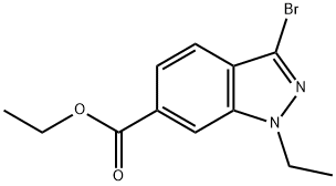 1H-Indazole-6-carboxylic acid, 3-bromo-1-ethyl-, ethyl ester