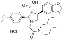 (2R,3R,4S)-4-(苯并[D][1,3]二氧杂环-5-基)-1-(2-(二丁基氨基)-2-氧乙基)-2-(4-甲氧基苯基)吡咯烷-3-羧酸盐酸盐