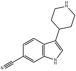 1H-Indole-6-carbonitrile, 3-(4-piperidinyl)-