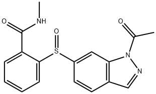 2-[(1-Acetyl-1H-indazol-6-yl)sulfinyl]-N-methylbenzamide