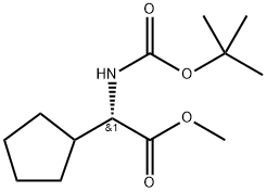 Cyclopentaneacetic acid, α-[[(1,1-dimethylethoxy)carbonyl]amino]-, methyl ester, (αS)-