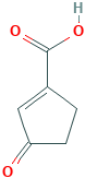 1-Cyclopentene-1-carboxylic acid, 3-oxo-, radical ion(1+) (9CI)