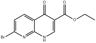 1,8-naphthyidine-3-carboxylic acid,7-bromo-1,4-dihydro-4-oxo,ethyl ester