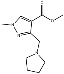methyl 1-methyl-3-(pyrrolidin-1-ylmethyl)-1H-pyrazole-4-carboxylate