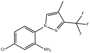 5-chloro-2-[4-methyl-3-(trifluoromethyl)-1H-pyrazol-1-yl]aniline