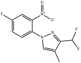 3-(difluoromethyl)-1-(4-fluoro-2-nitrophenyl)-4-methyl-1H-pyrazole