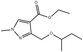 1H-Pyrazole-4-carboxylic acid, 1-methyl-3-[(1-methylpropoxy)methyl]-, ethyl ester