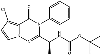 tert-butyl (S)-(1-(5-chloro-4-oxo-3-phenyl-3,4-dihydropyrrolo[2,1-f][1,2,4]triazin-2-yl)ethyl)carbamate