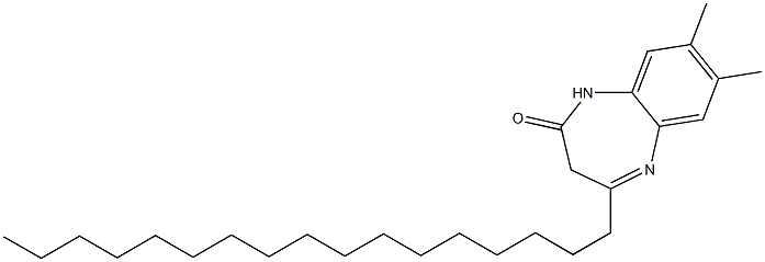 4-heptadecyl-7,8-dimethyl-1,3-dihydro-1,5-benzodiazepin-2-one