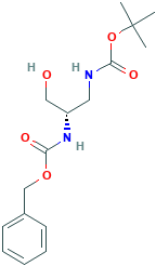 苄基叔丁基(3-羟基丙烷-1,2-二基)(S)-二氨基甲酸酯