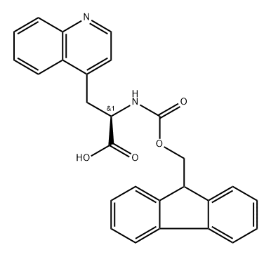 4-Quinolinepropanoic acid, α-[[(9H-fluoren-9-ylmethoxy)carbonyl]amino]-, (αR)-