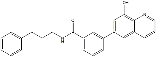 3-(8-羟基喹啉-6-基)-N-(3-苯基丙基)苯甲酰胺