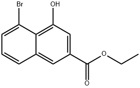 2-Naphthalenecarboxylic acid, 5-broMo-4-hydroxy-, ethyl ester