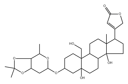 3β-[[3-O,4-O-(1-Methylethylidene)-2,6-dideoxy-β-D-ribo-hexopyranosyl]oxy]-5,14,19-trihydroxy-5β-card-20(22)-enolide